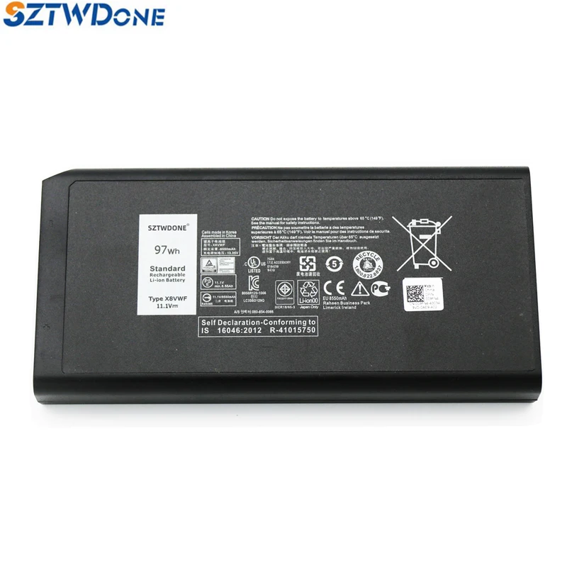 

SZTWDONE X8VWF Laptop battery For DELL Latitude 14 5404 7404 P45G DKNKD 4XKN5 CJ2K1 14.8V 97WH