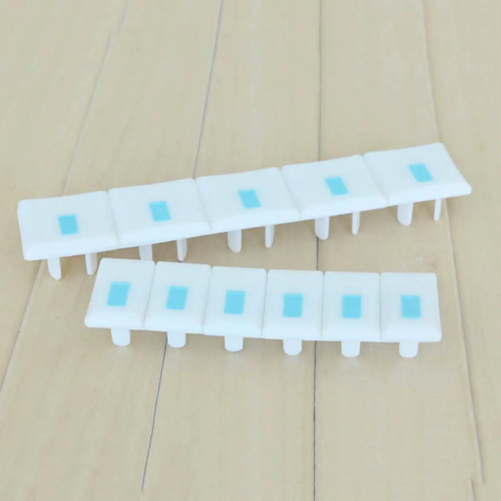 6 шт./компл. защитная крышка розетки с 3 отверстиями ABS Безопасная электрическая