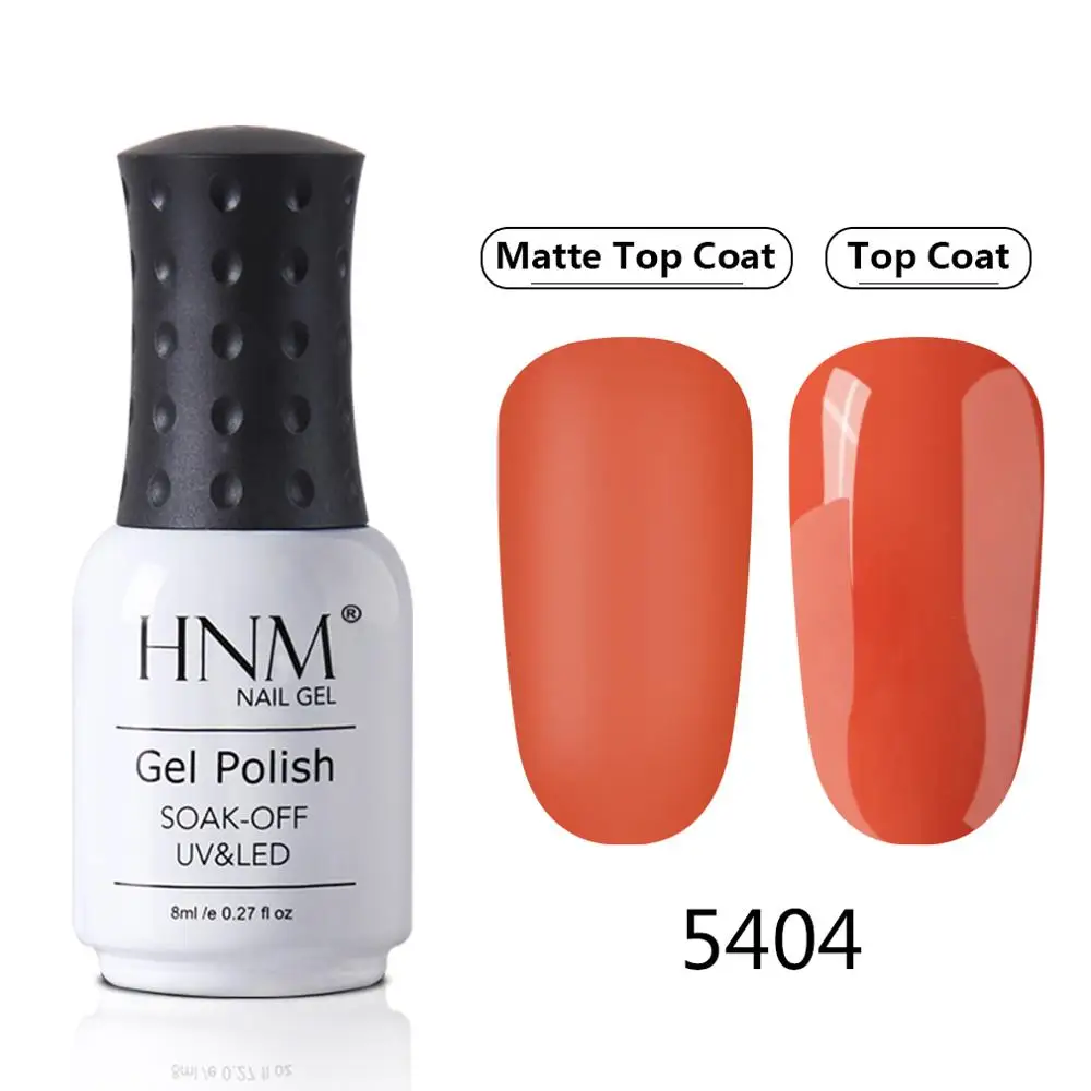 5404 HNM Green Yellow Matte Effect Gel Nail Polish Need Matt Top Coat Base Semi Permanent UV LED Lamp Hybrid Varnishes Lacquer Gellak - Color: 5404