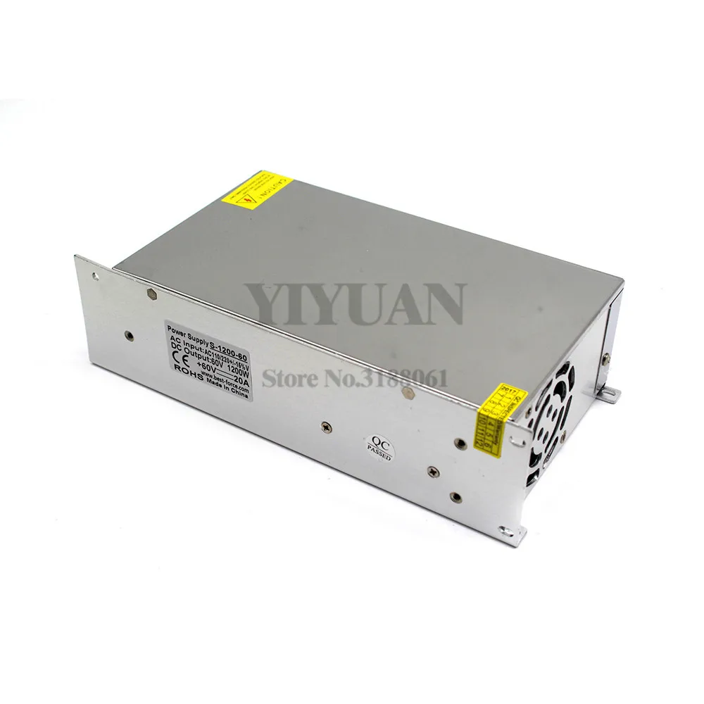 Регулируемый DC 60V 20A 1200W блок питания трансформатор драйвера 110 220V AC DC60V USP для