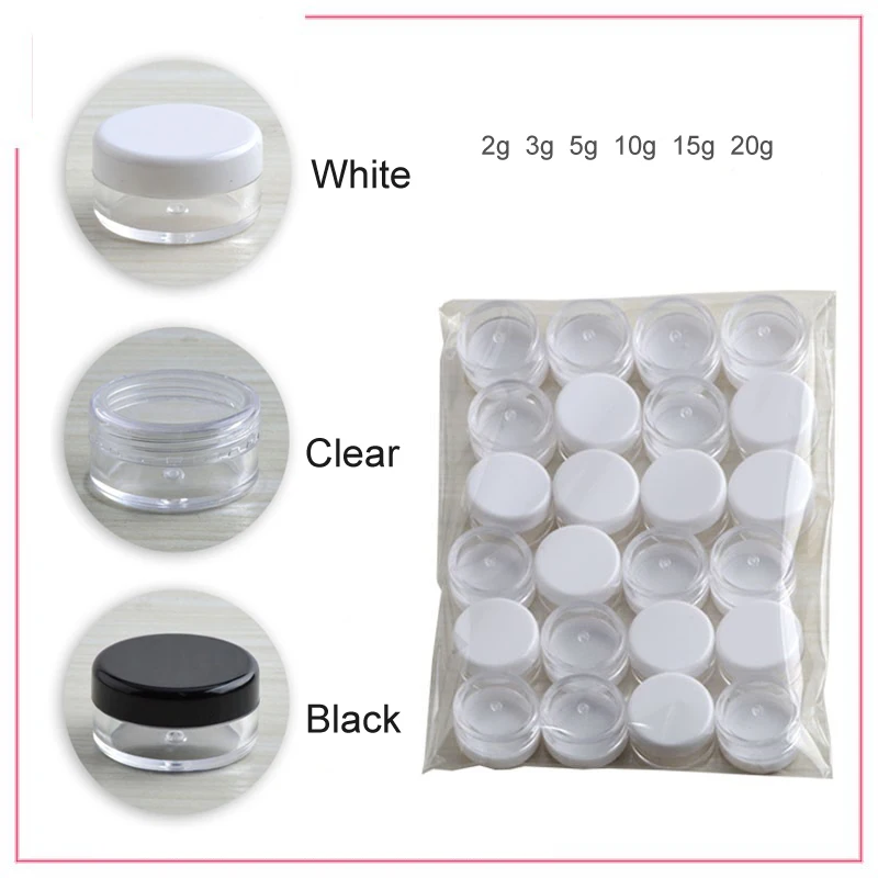 Пластиковые пустые прозрачные косметические банки контейнер для макияжа флакон