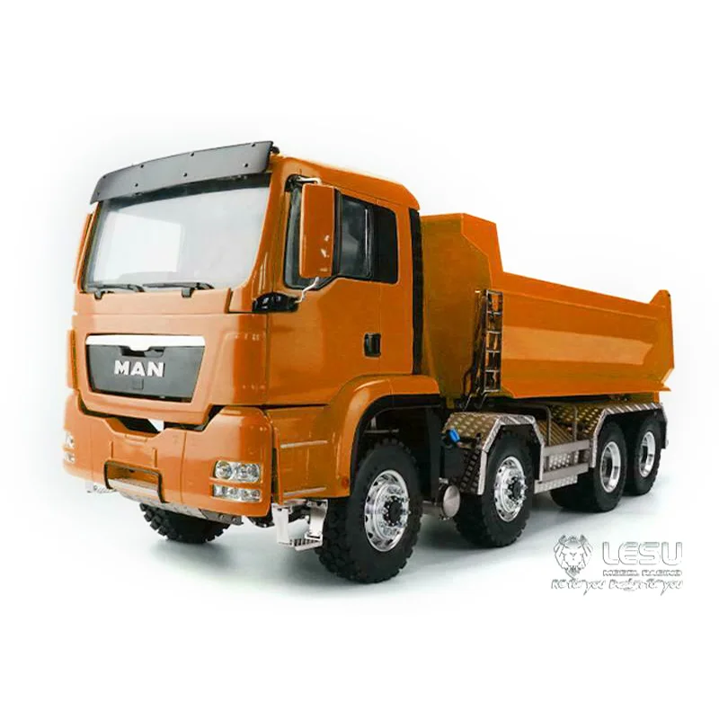

Металлический самосвал LESU 1/14 RC DIY 8*8, фронтальный гидравлический самосвал, грузовик, самосвал, модель грузовика, окрашенные Игрушки для маль...