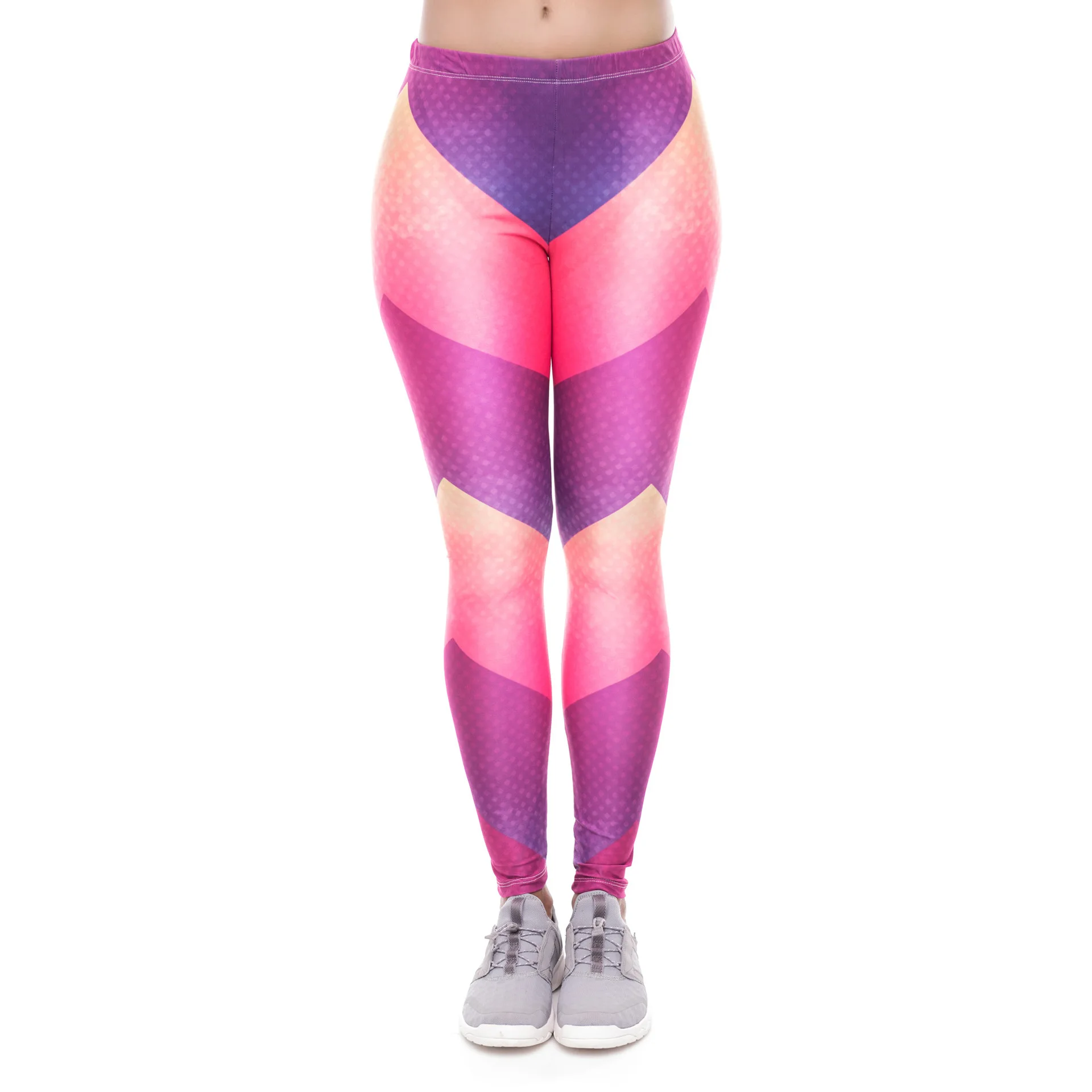 

Rainbow Stripe Pink Red Purple Leggings Push Up Fashion Pants High Waist Workout Jogging For Women Athleisure Training Leggings