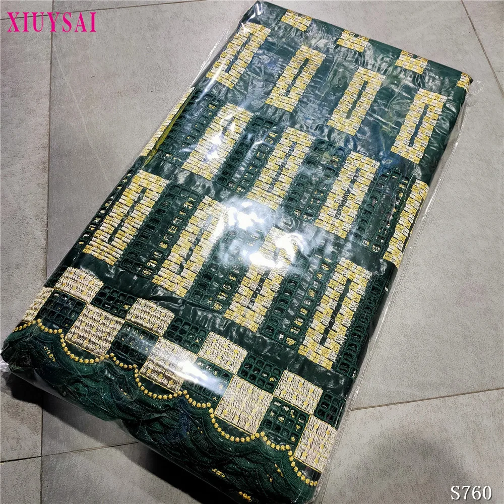 

New Arrival African Bazin Riche Fabric With Beads Embroidery Lace / Basin riche dress material Nigerian For wedding K765
