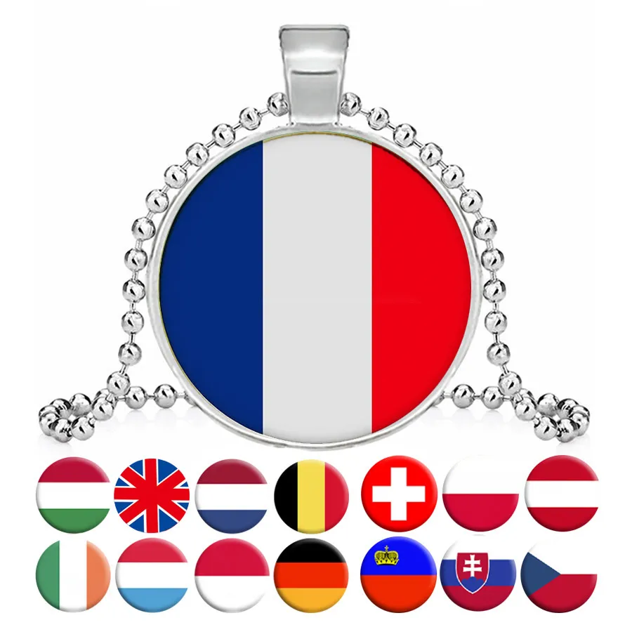 Национальные ожерелья с флагом Великобритания Франция Netherland Бельгия Ирландия
