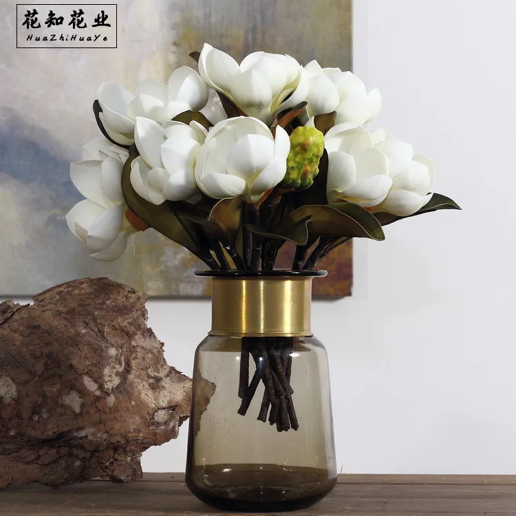 Искусственный цветок из ЭВА магнолия украшение для домашнего