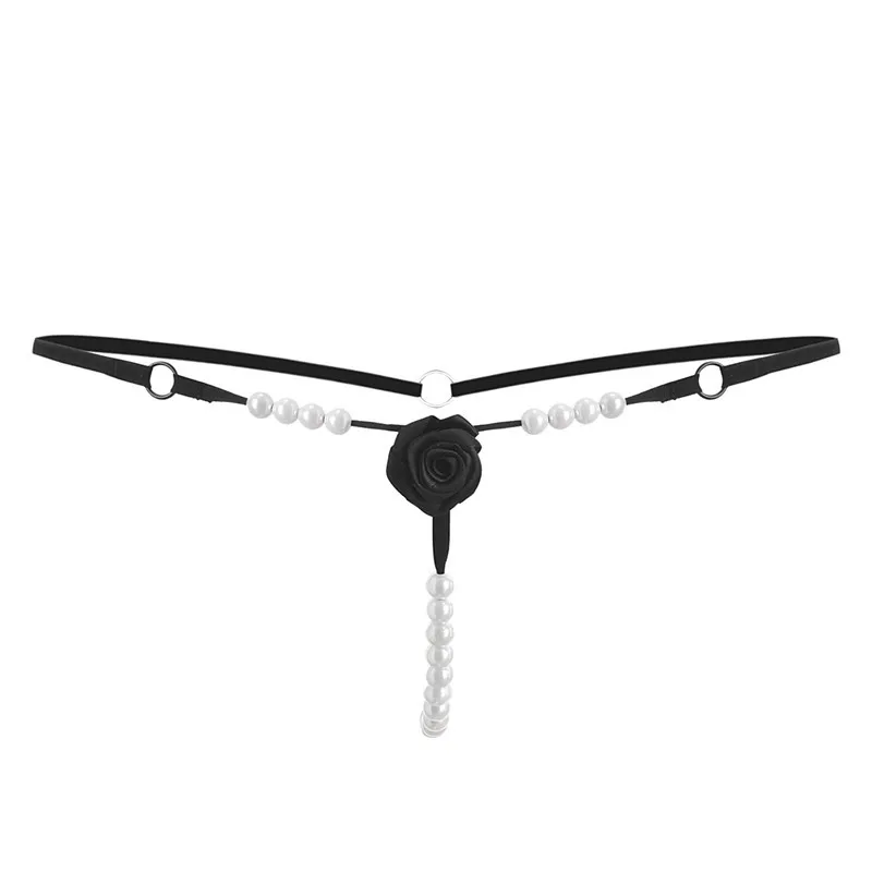 Женские кружевные трусики без косточек бесшовные стринги с жемчужинами