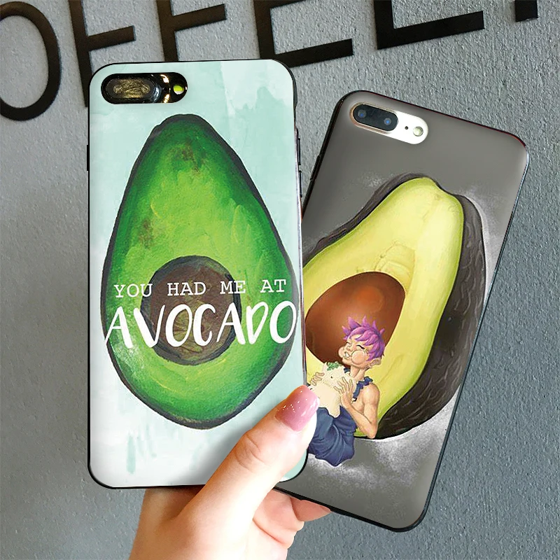 Фрукты авокадо Мягкий ТПУ чехол для Apple IPhone X XR XS MAX 5 5S 5C SE 6 S 7 8 Plus ipod touch силиконовый