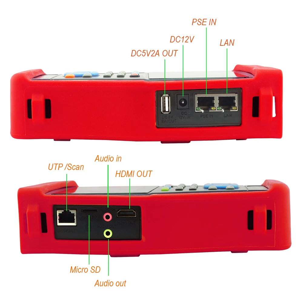 

4.3 inch IP Camera Tester 4K H.265 8MP TVI CVI 5MP AHD CCTV Tester with Cable Tacer Test Multi-meter RJ45 Cable TDR Test HDMI