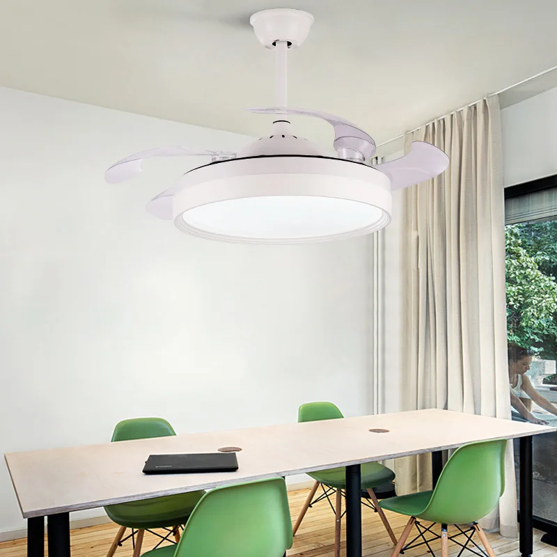 42-дюймовые невидимые потолочные вентиляторы с светильник кой и пультом