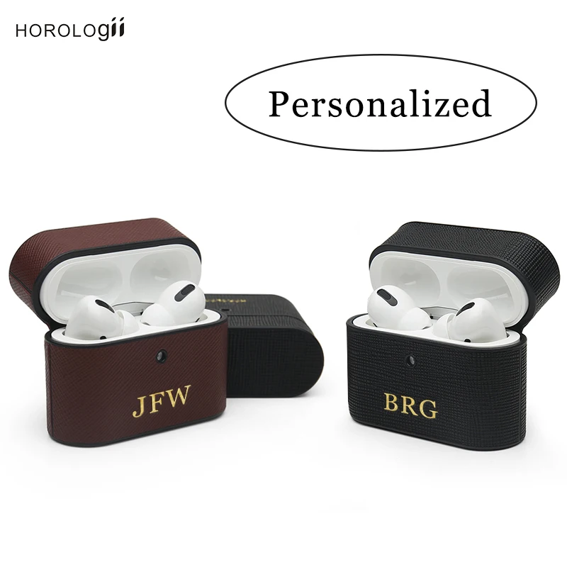 Персонализированный кожаный чехол для AirPods Pro роскошные брендовые Чехлы