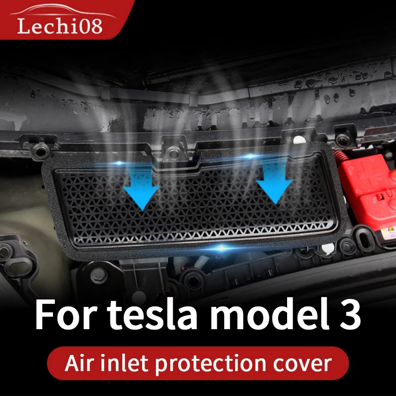 

Подходит для Tesla 21 Model 3 протектор воздухозаборника кондиционера Tesla модифицированные детали фильтр от пыли