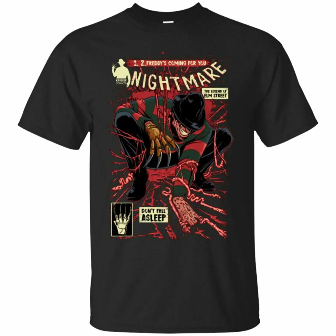 Футболка для мужчин и женщин Freddy Kruger S-3XL с принтом из фильма ужасов на Хеллоуин 13th