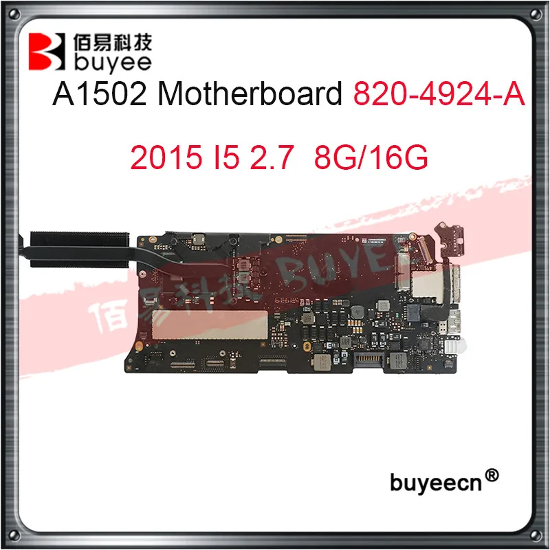 Протестированная материнская плата A1502 i5 2 7G 8GB для MacBook Pro Retina 13 &quotA1502 2015 820 4924
