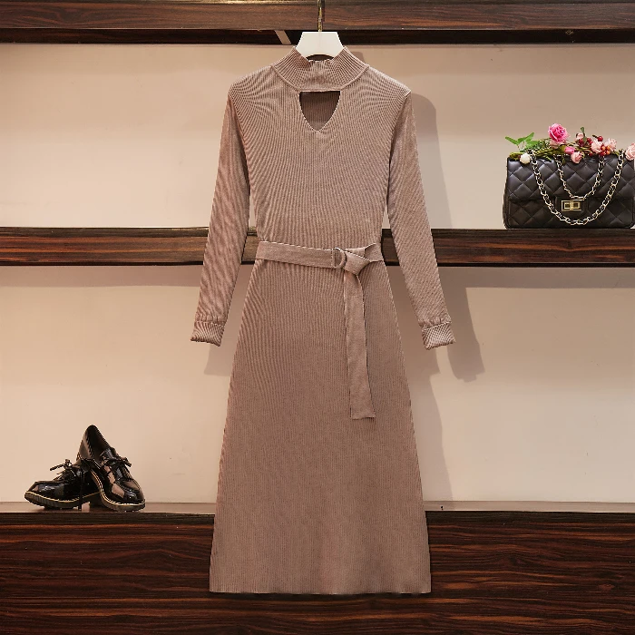 Фактическая женская одежда большого размера Новинка осени 2019 свободное