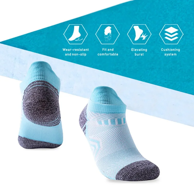 

Anti-sweat Men Running Cycling Socks Short Tube Breathable Compression Socks Outdoor Basketball Soccer Sports Socks