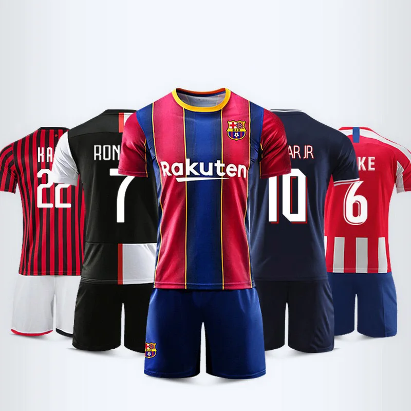 

Футбольный костюм для взрослых и детей, футболка с коротким рукавом и шорты