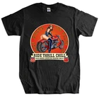 Мужская хлопковая футболка, Байкерская футболка из чистого хлопка с принтом Easy Rider Chopper