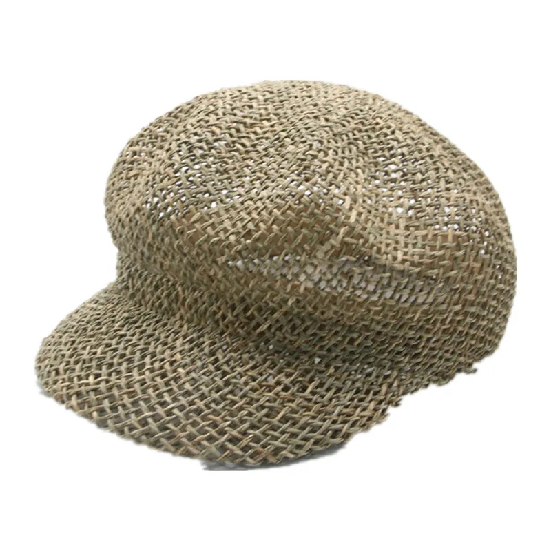 

straw hats spring summer solid handmade hollow men women hats outdoor casual luxury sun protective summer beach berets women hat