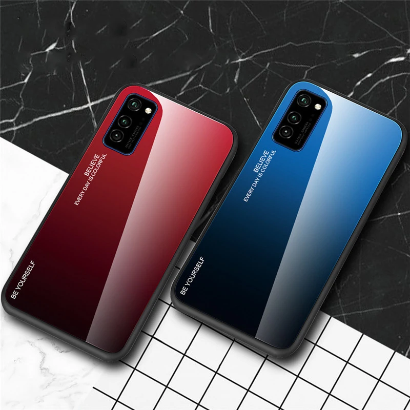 Чехол из закаленного стекла для Huawei P50 P40 P30 P20 Lite Mate 10 20 30 40 Honor Pro 9 P | Мобильные