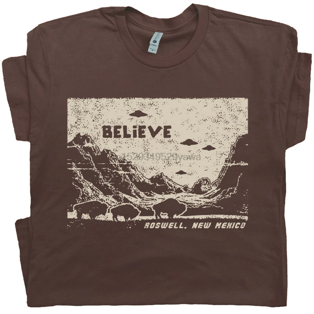 НЛО пришельцы футболка Roswell Area 51 Believe крутая графика X файлы летающее блюдце |
