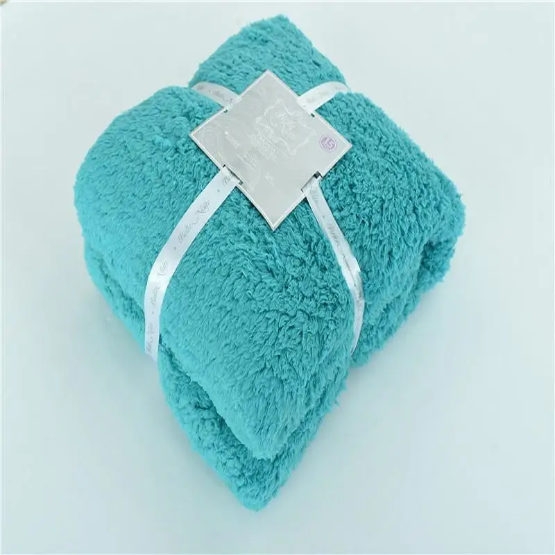 Портативное диванное полотенце из шкуры ягненка 45 чистых цветов Метательное