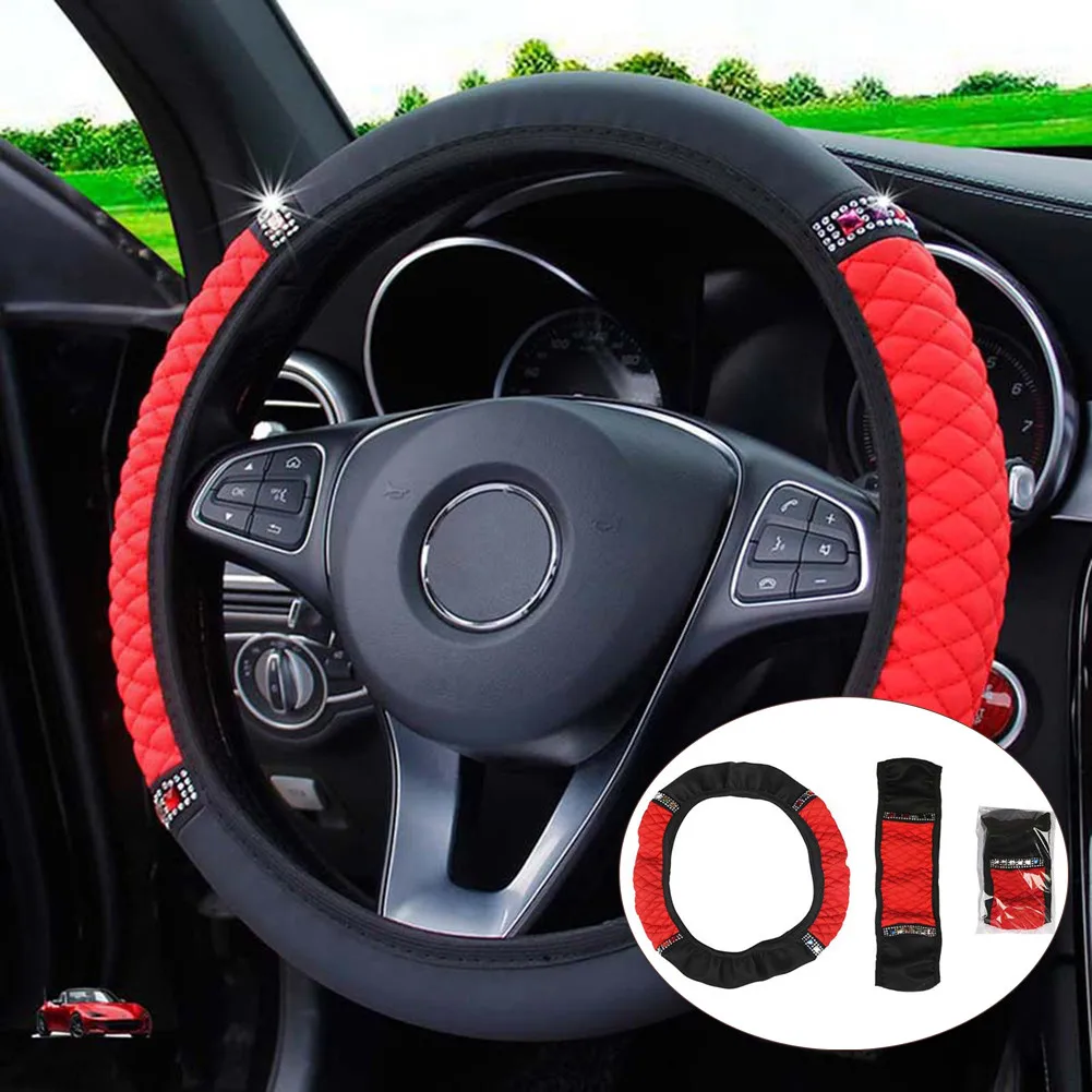 

Accessories Steering Wheel Cover Car Fashional For 38-37CM Steering Wheel Parts