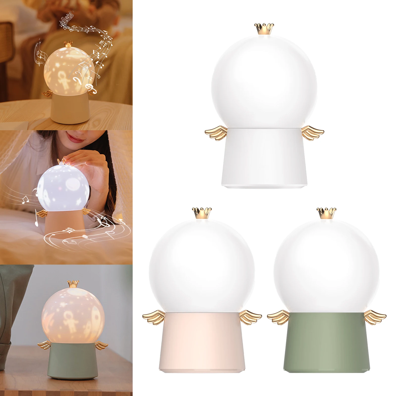 

LED Projector Light Music Box for Kids Ambiance Decoration Bedroom