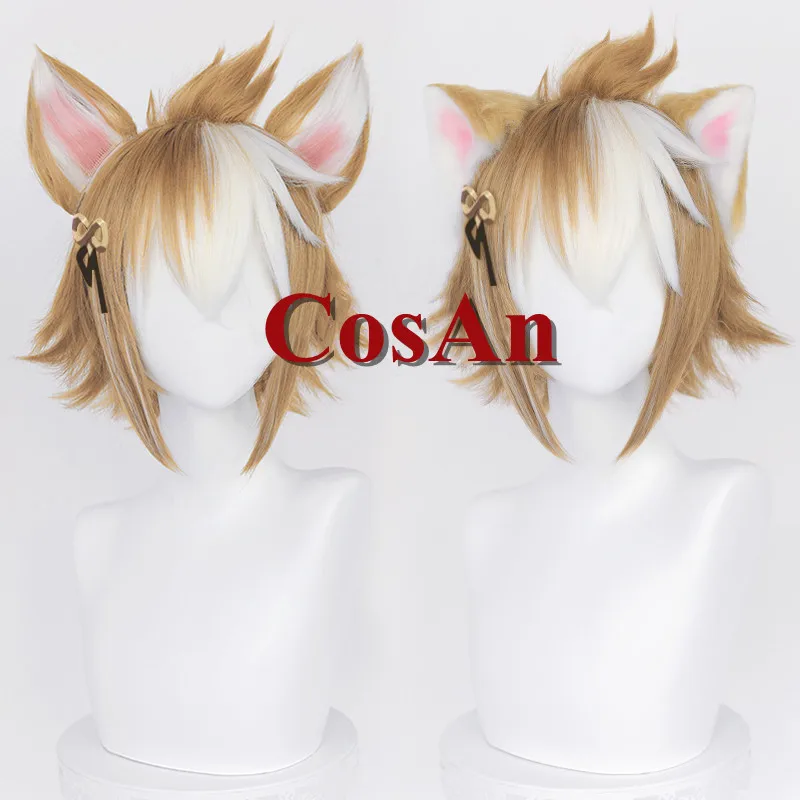 

Hot Game Genshin Impact Gorou Wigs Cosplay The High Quality Lovely Short Hair Unisex Activity Party Role Play Accessories