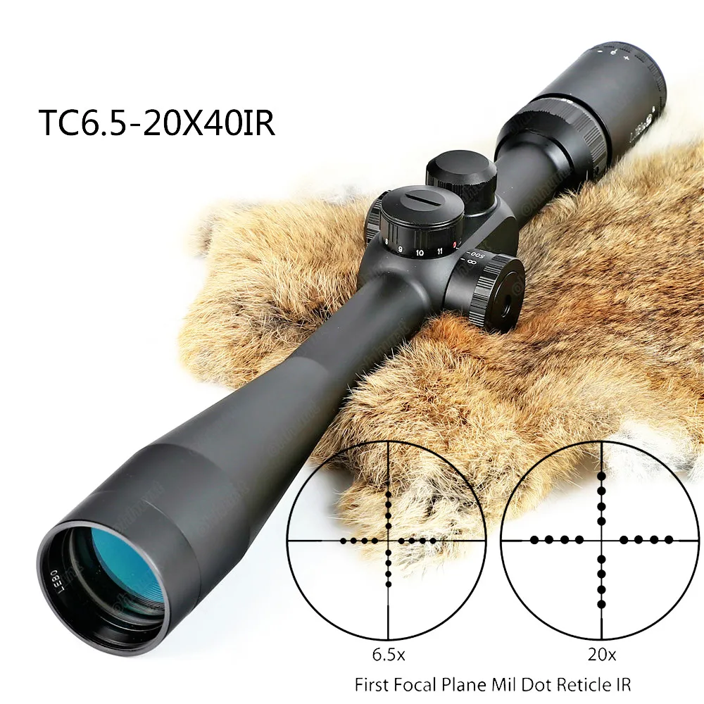 Охотничий Тактический прицел для винтовки TC 6 5 20x40 SP оптические прицелы с первым