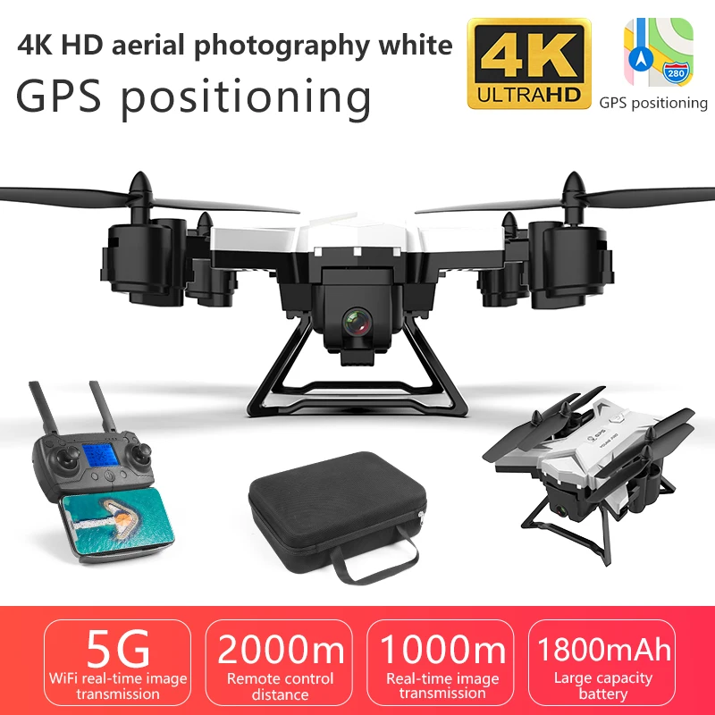 New GPS Drone 2000Meters Control Distance 1000Meters 5G WiFi FPV Transmission Smart Follow Flight time 20minutes quadrocopte | Игрушки и