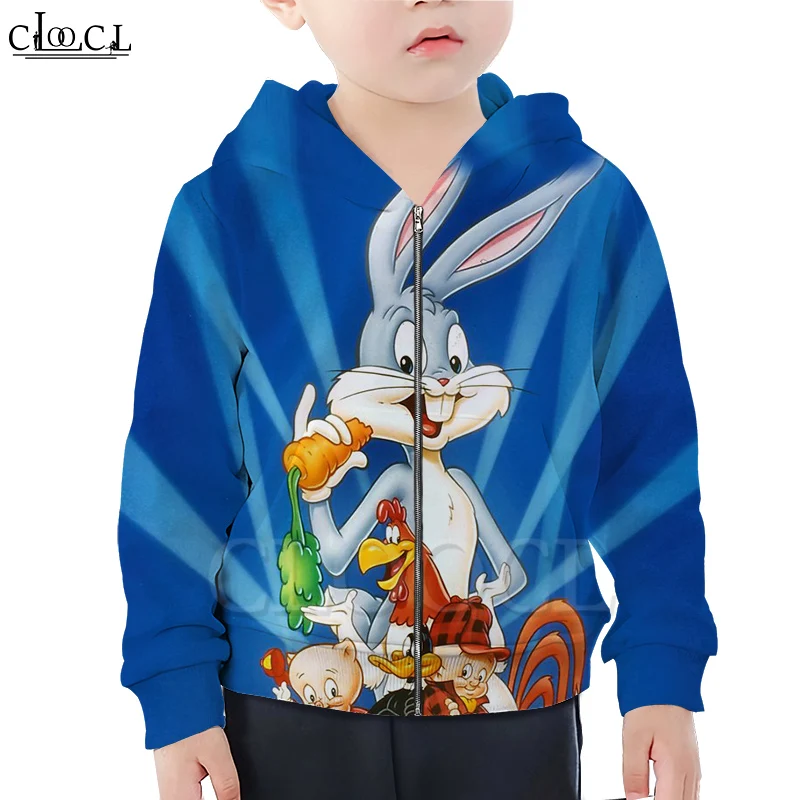 Толстовка CLOOCL детская с капюшоном на молнии длинным рукавом|Сочетающаяся одежда