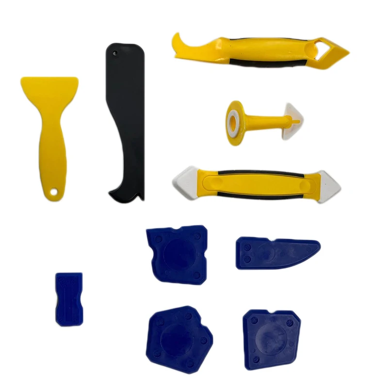 

10 Pcs Finishing Durable Floor Clean Eco-friendly Caulking Construction Silicone Remover Caulk Finisher Smooth Scraper Grout Kit