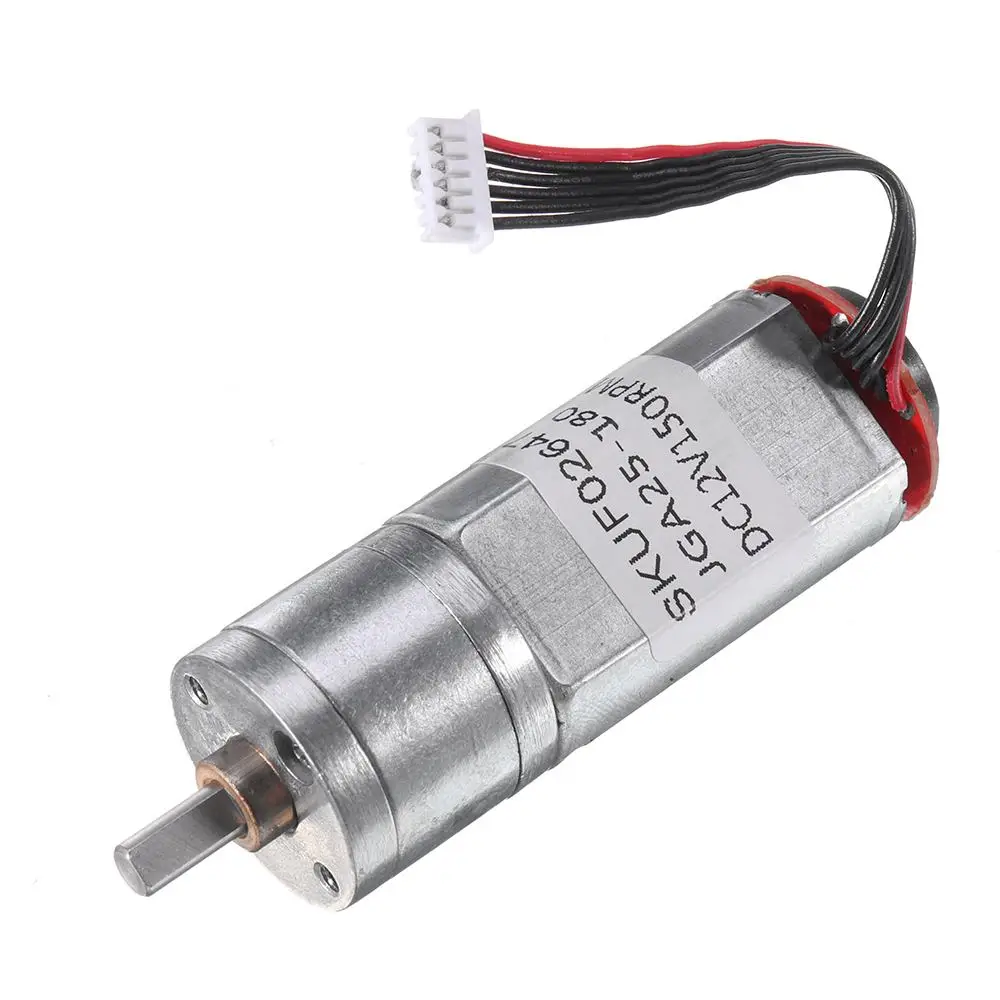1 шт. 20GA180 DC 12V 150rpm металлический редукционный мотор с кодировщиком редуктор