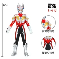 13cm small soft rubber ultraman reiga action figures model doll furnishing articles childrens assembly puppets toys