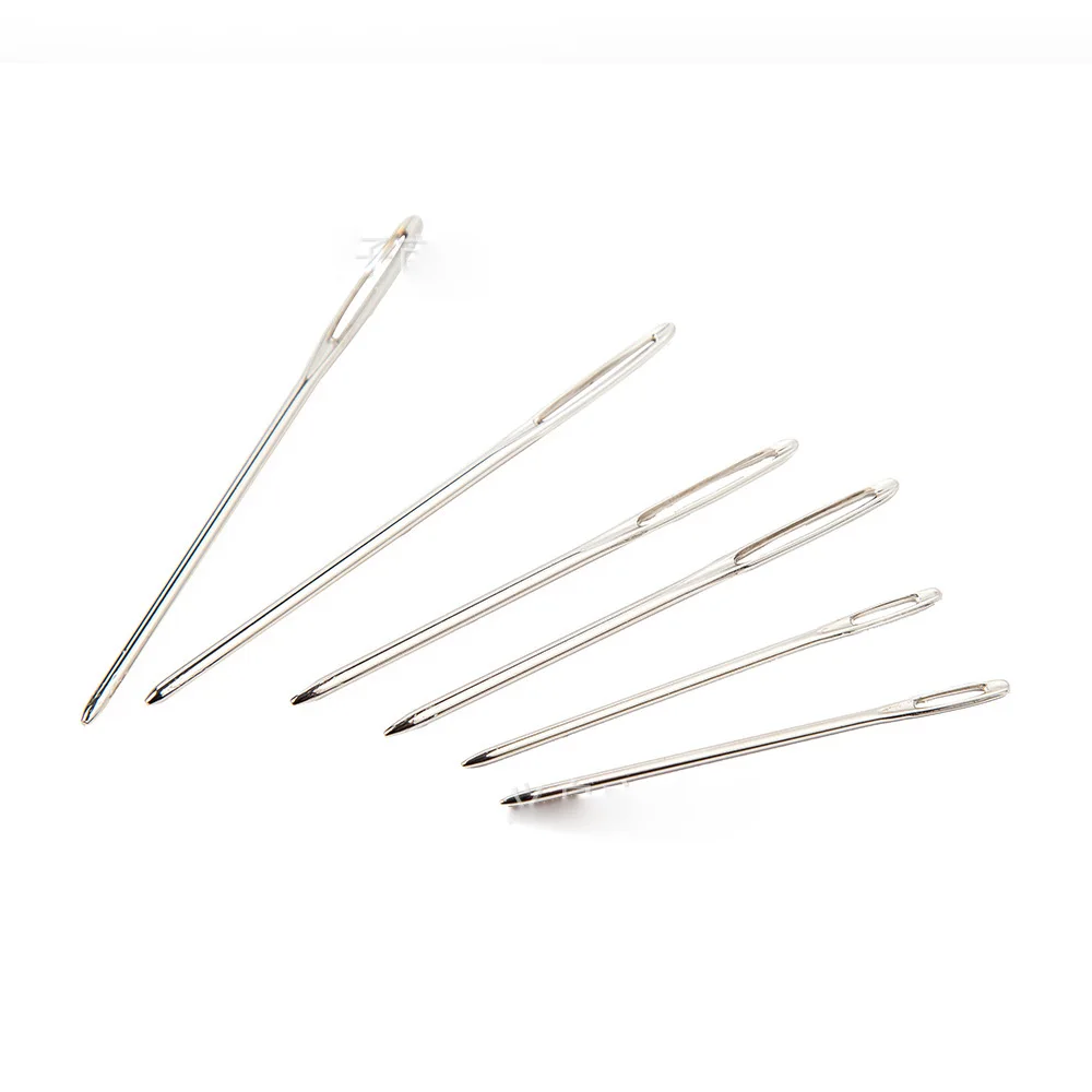 Stainless Steel Sewing Needle 9pcs Big Eye Embroidery with Transparent Bottle Supplies Hot Sale | Дом и сад