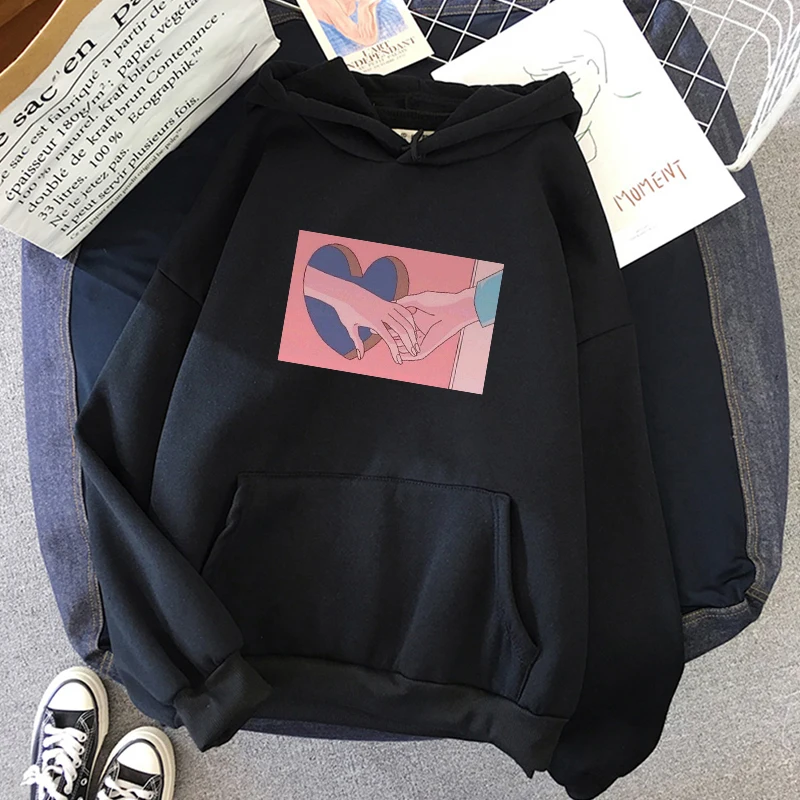 Женские толстовки с капюшоном свитшот толстовка теплые цветные винтажные топы