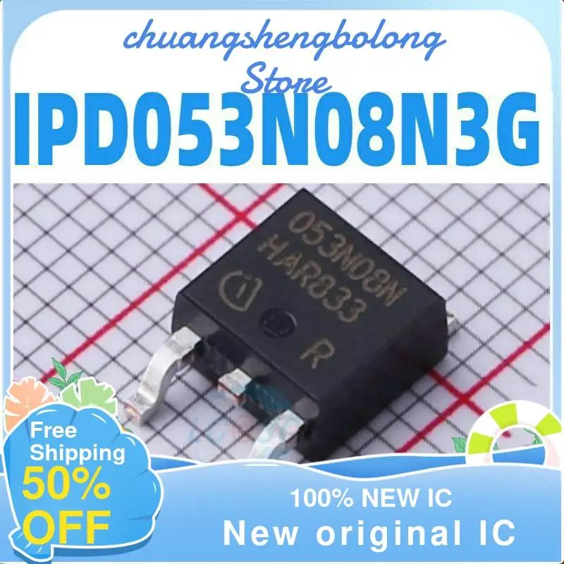 

10-200 шт. IPD053N08N3G 053N08N 90A/80V TO-252 новый оригинальный IC