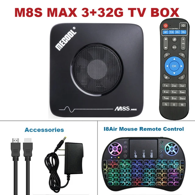M8S MAX i8 Back Mecool 3 ГБ 32 ГБ Android ТВ приставка Смарт ТВ приставка Amlogic S912 2,4G 5G Wifi Bluetooth вентилятор ТВ приставка 4K потоковая M8S Max медиаплеер - Цвет: M8S MAX i8 Back