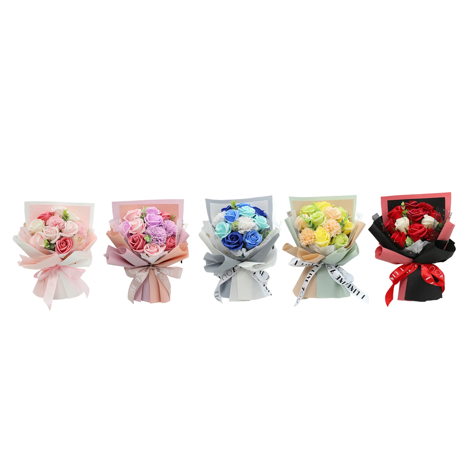 

Creative Soap Flower Bouquet Valentine's Gift Decor Ornament Decoration