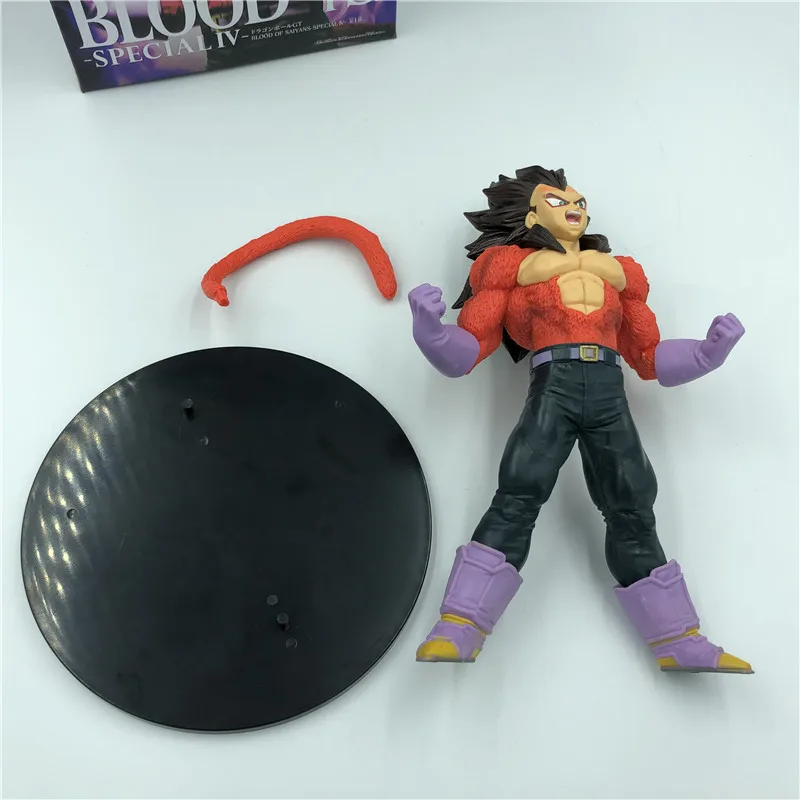 Dragon Ball Z Goku GT кровь Саян вырывается Супер Саян 4 красный боевой вер. ПВХ фигурка DBZ коллекция 20 см - Цвет: Vegeta Opp Bag