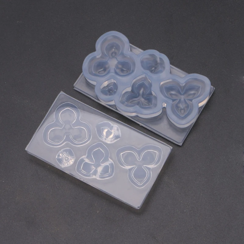 

6Pcs Succulent Flower Pot Resin Silicone Mold Flower Jewelry Resin Casting Mold 83XF
