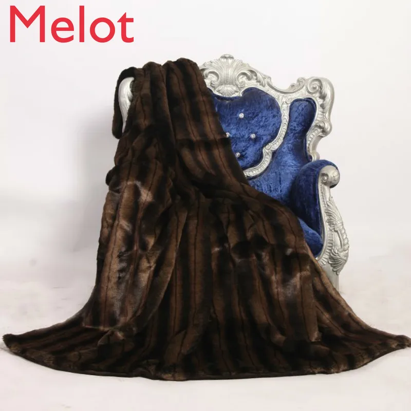 

High-Grade Warm Fur Blanket Coral Fleece Thickened Bed Blanket Fur Blanket Fleece Blanket Plush Throw Blanket