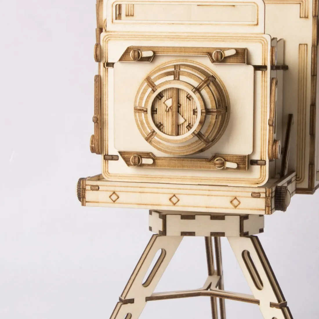 Robotime винтажные изделия ручной работы 3D рукоятка пленка проектор игра деревянная головоломка сборка Vitascope игрушка подарок для детей и взрослых