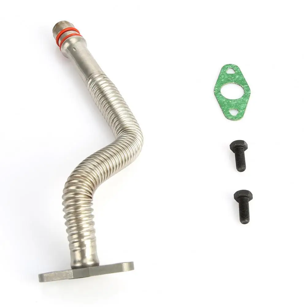 

Engine Oil Cooler Line Turbo Oil Drain Return Tube Fitting Kit 5135786AB for Dodge Oil Return Tube Metal for Fuel Supply System