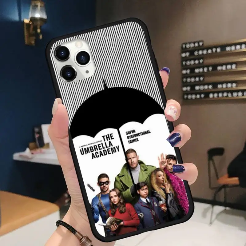 

Umbrella Academy TV show Phone Case for iPhone 11 12 pro XS MAX 8 7 6 6S Plus X 5S SE 2020 XR Soft silicone Cover Funda Shell