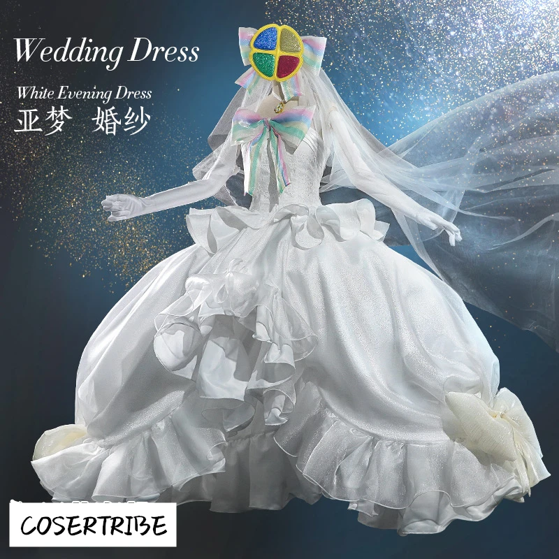 Аниме Shugo шара Хинамори Аму богиня-хранитель белое свадебное платье