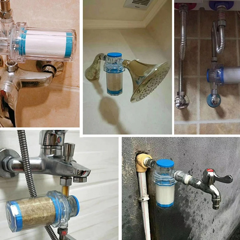 

3Pcs Household Impurity Water Heater Shower Shower Water Purifier Front Tap Water Purifier