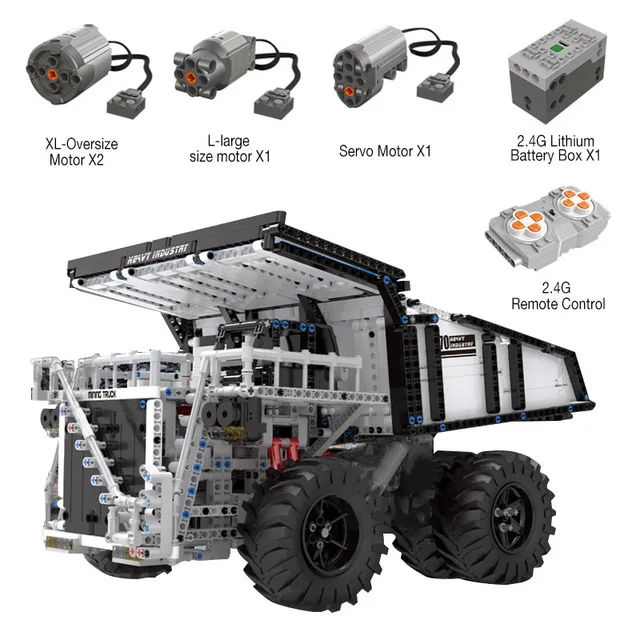 В наличии Mould King 13170 2005 шт. Technic 29699 Liebher Terex T284 горный экскаватор самосвал