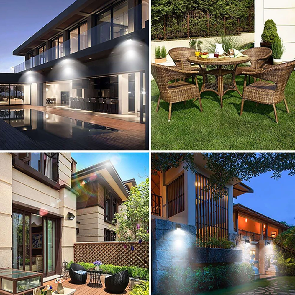 Уличный настенный светильник с пассивным ИК датчиком движения 100 светодиодов